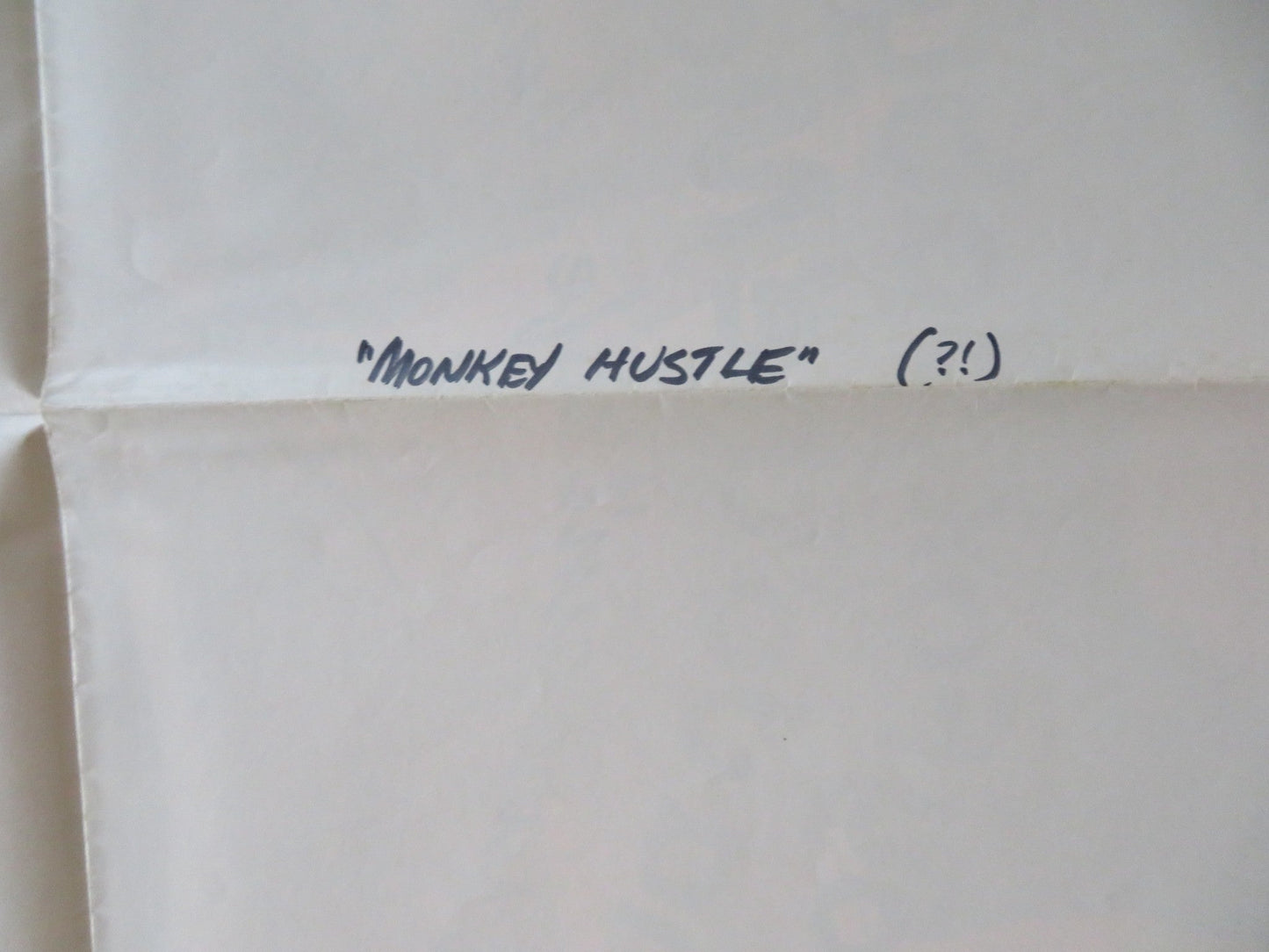 THE MONKEY HUSTLE FOLDED US ONE SHEET POSTER YAPHET KOTTO KIRK CALLOWAY 1976 Rendezvous Cinema Movie posters