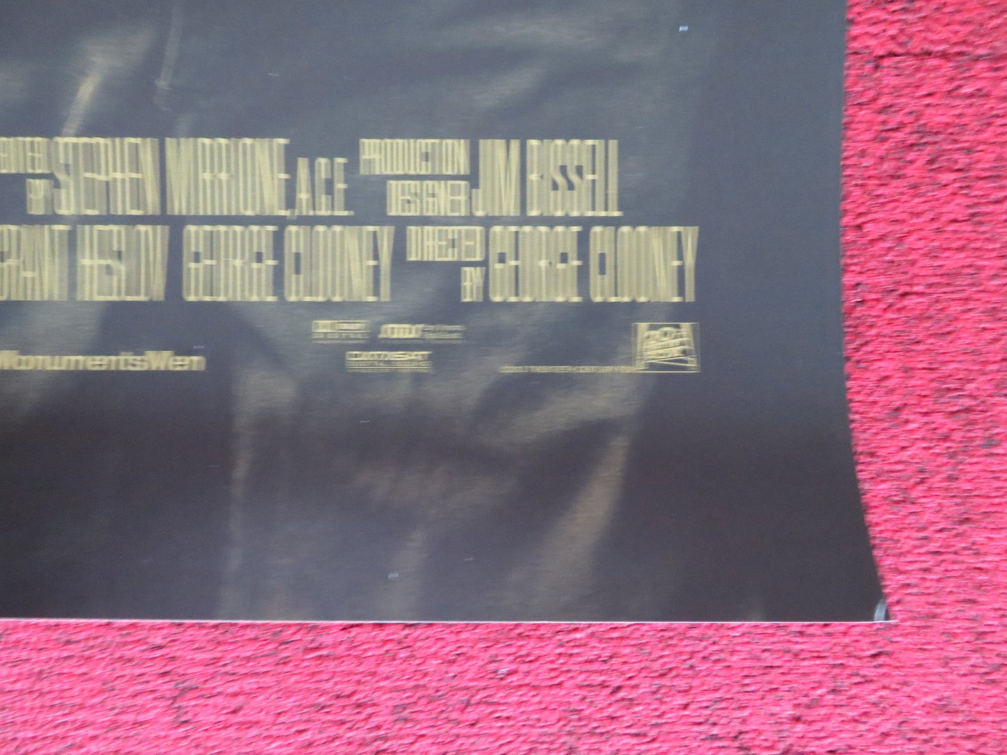 THE MONUMENTS MEN UK ONE SHEET ROLLED POSTER GEORGE CLOONEY MATT DAMON 2014 Rendezvous Cinema Movie posters