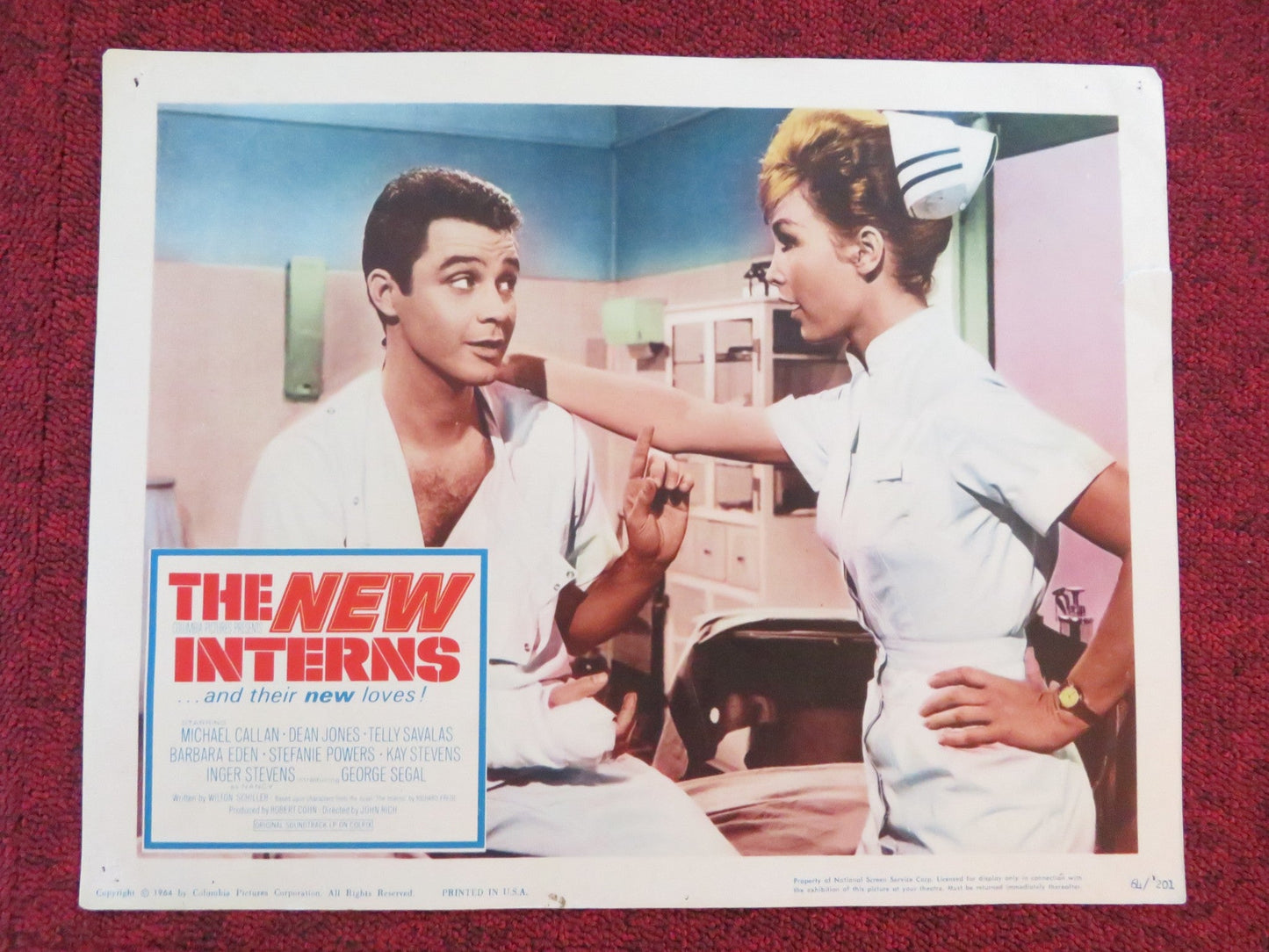 THE NEW INTERNS US LOBBY CARD FULL SET MICHAEL CALLAN DEAN JONES 1964 Rendezvous Cinema Movie posters