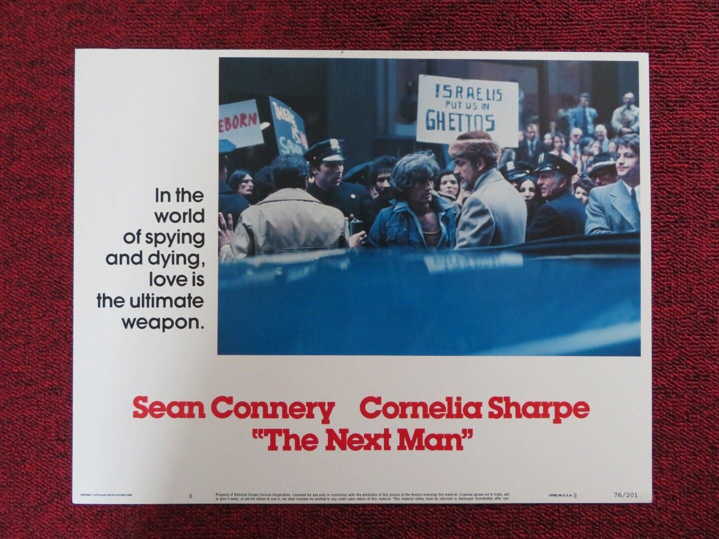THE NEXT MAN - 8 US LOBBY CARD SEAN CONNERY 1976 Movie posters