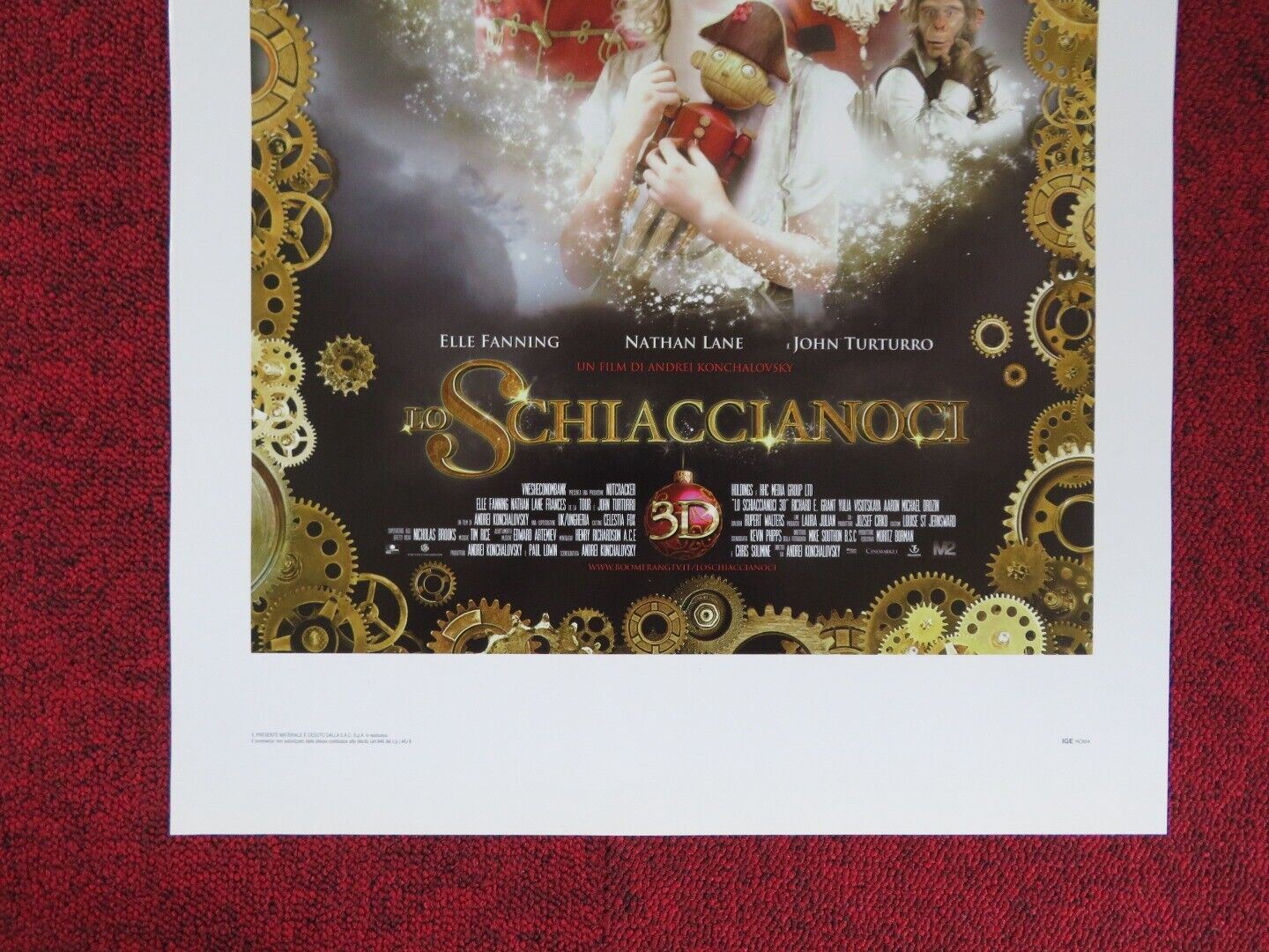 THE NUTCRACKER: THE UNTOLD STORY ITALIAN LOCANDINA (27.5"x13") POSTER 2010 Movie posters