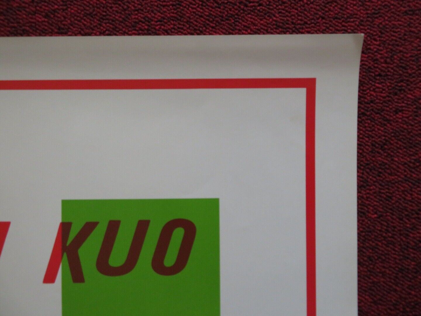 THE OLD MASTER - KUNG FU US ONE SHEET ROLLED POSTER YU CHAN YUAN 1979 Movie posters