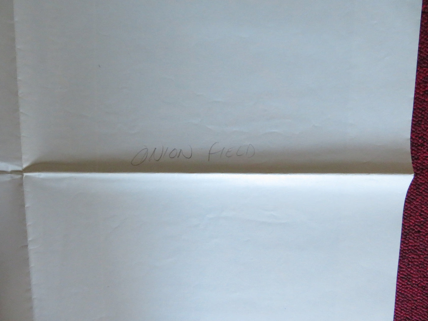 THE ONION FIELD - REVIEW FOLDED US ONE SHEET POSTER JOHN SAVAGE JAMES WOODS 1979 Rendezvous Cinema Movie posters