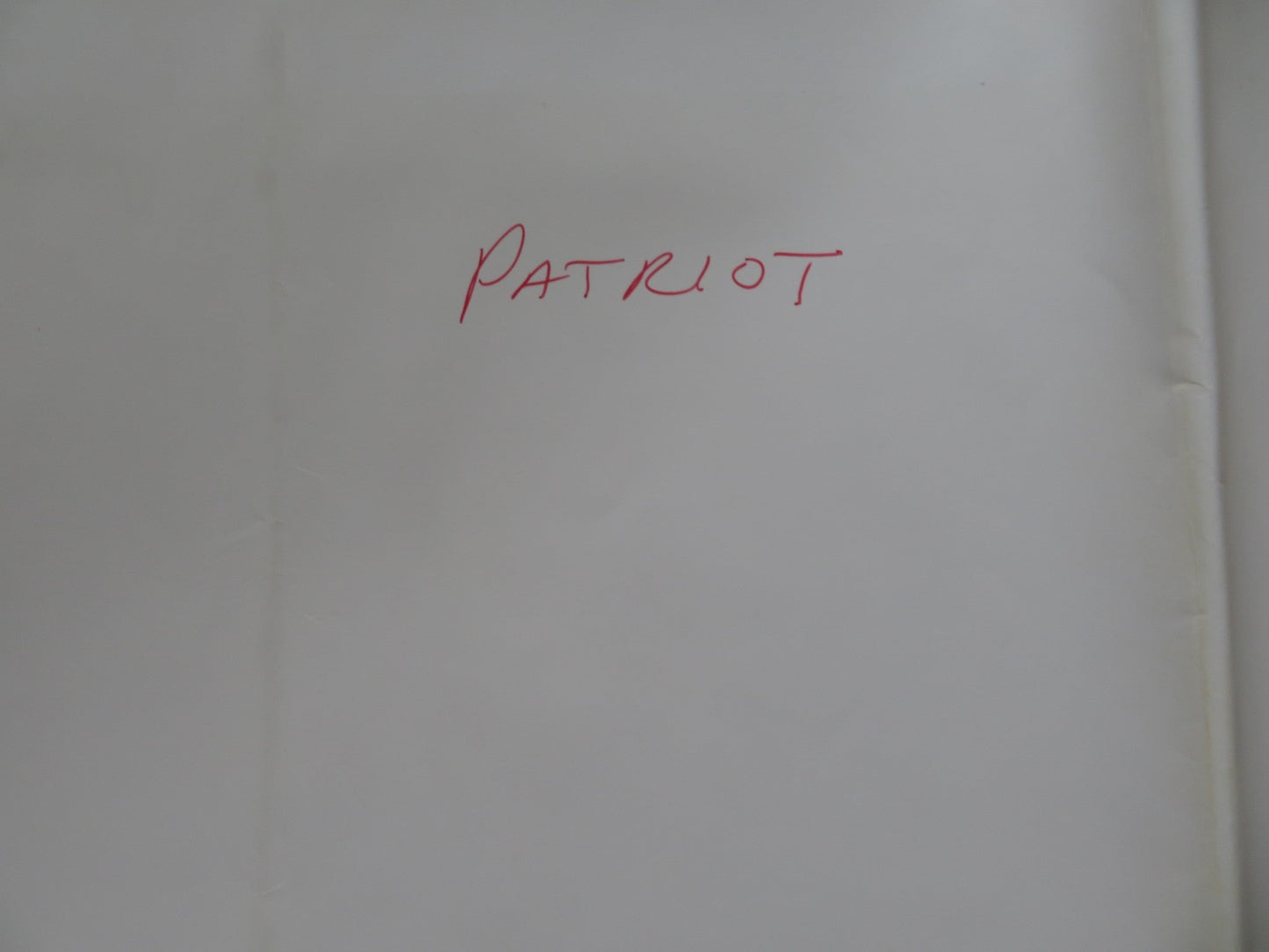 THE PATRIOT FOLDED US ONE SHEET POSTER GREGG HENRY LESLIE NIELSEN 1986 Rendezvous Cinema Movie posters