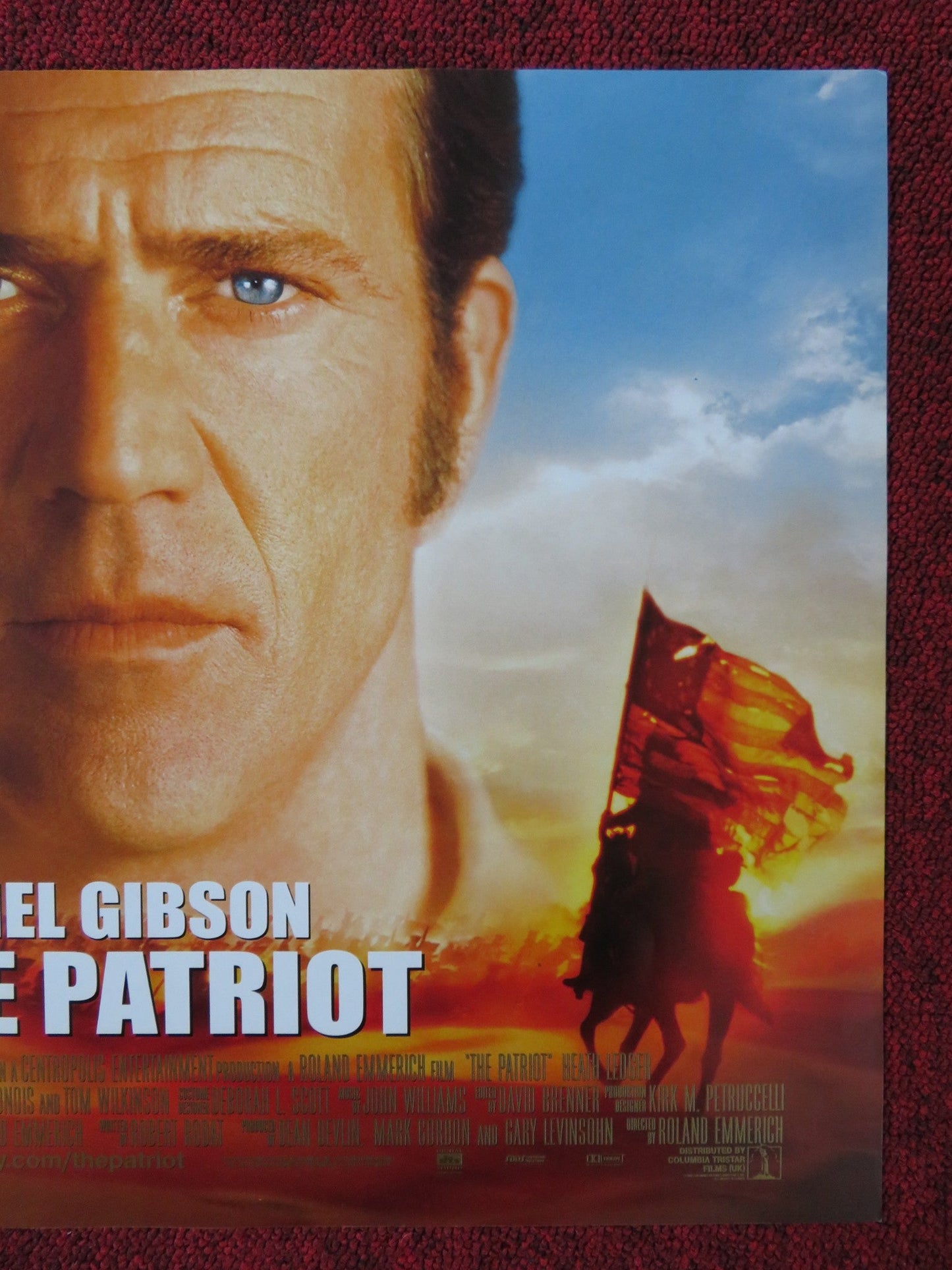 THE PATRIOT UK MINI QUAD POSTER MEL GIBSON HEATH LEDGER 2000 Rendezvous Cinema Movie posters