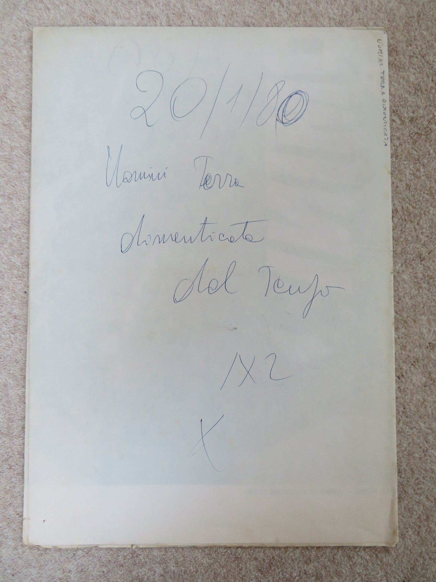 THE PEOPLE THAT TIME FORGOT ITALIAN 2 FOGLIO POSTER P. WAYNE D. MCCLURE 1977 Rendezvous Cinema Movie posters