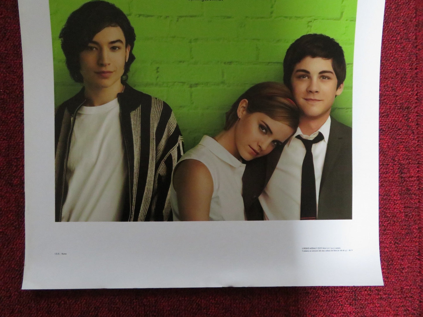 THE PERKS OF BEING A WALLFLOWER ITALIAN LOCANDINA POSTER EMMA WATSON 2012 Rendezvous Cinema Movie posters
