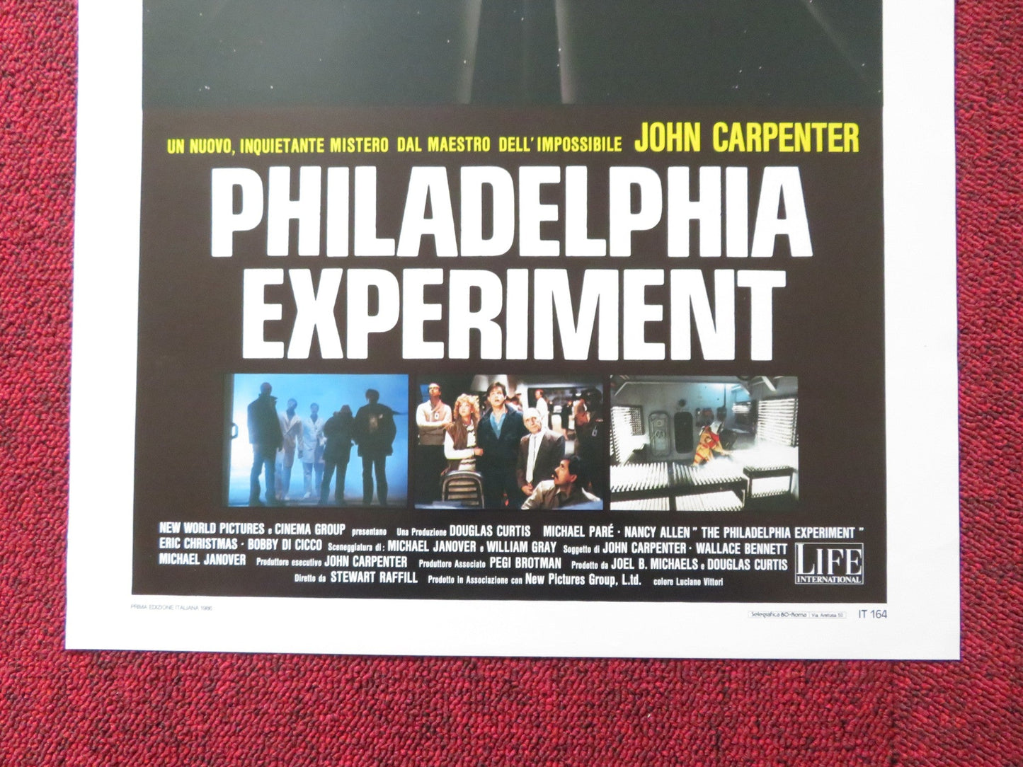 THE PHILADELPHIA EXPERIMENT ITALIAN LOCANDINA POSTER MICHAEL PARE N. ALLEN 1986 Rendezvous Cinema Movie posters