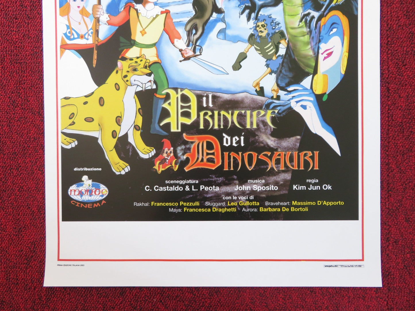 THE PRINCE OF DINOSAURS ITALIAN LOCANDINA POSTER ORLANDO CORRADI 2003 Rendezvous Cinema Movie posters