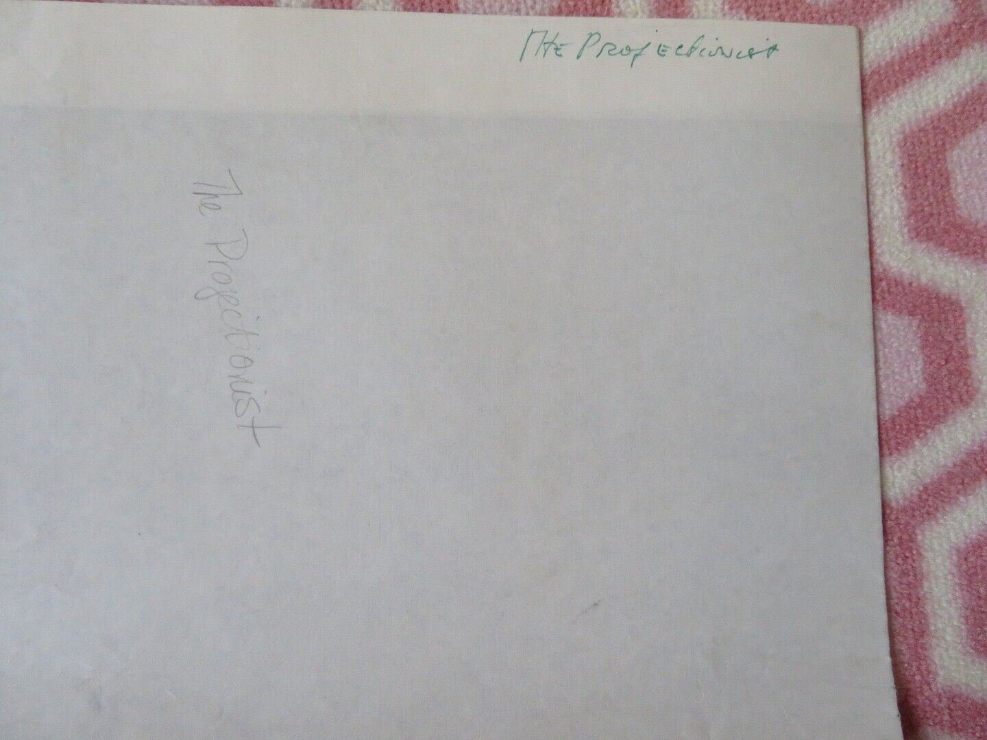 THE PROJECTIONIST FOLDED US ONE SHEET POSTER CHUCK MCCANN R DANGERFIELD 1970 Movie posters