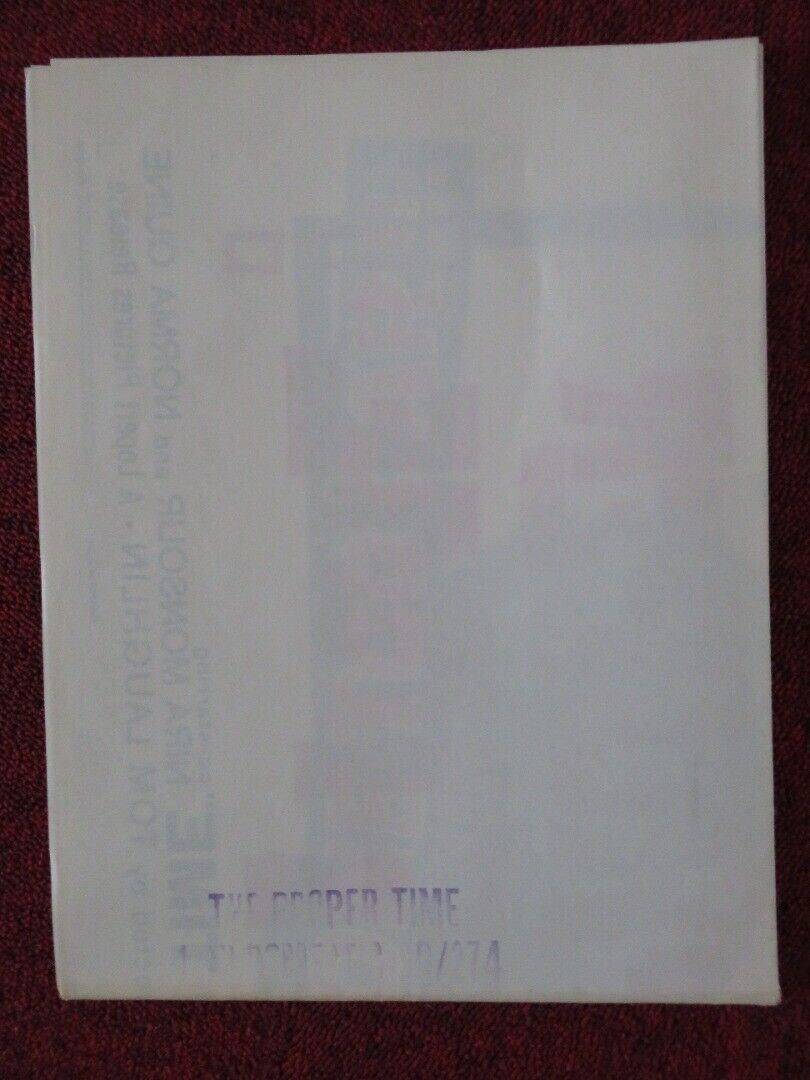 THE PROPER TIME FOLDED U.S ONE SHEET POSTER TOM LAUGHLIN NYRA MONSOUR 1960 Movie posters