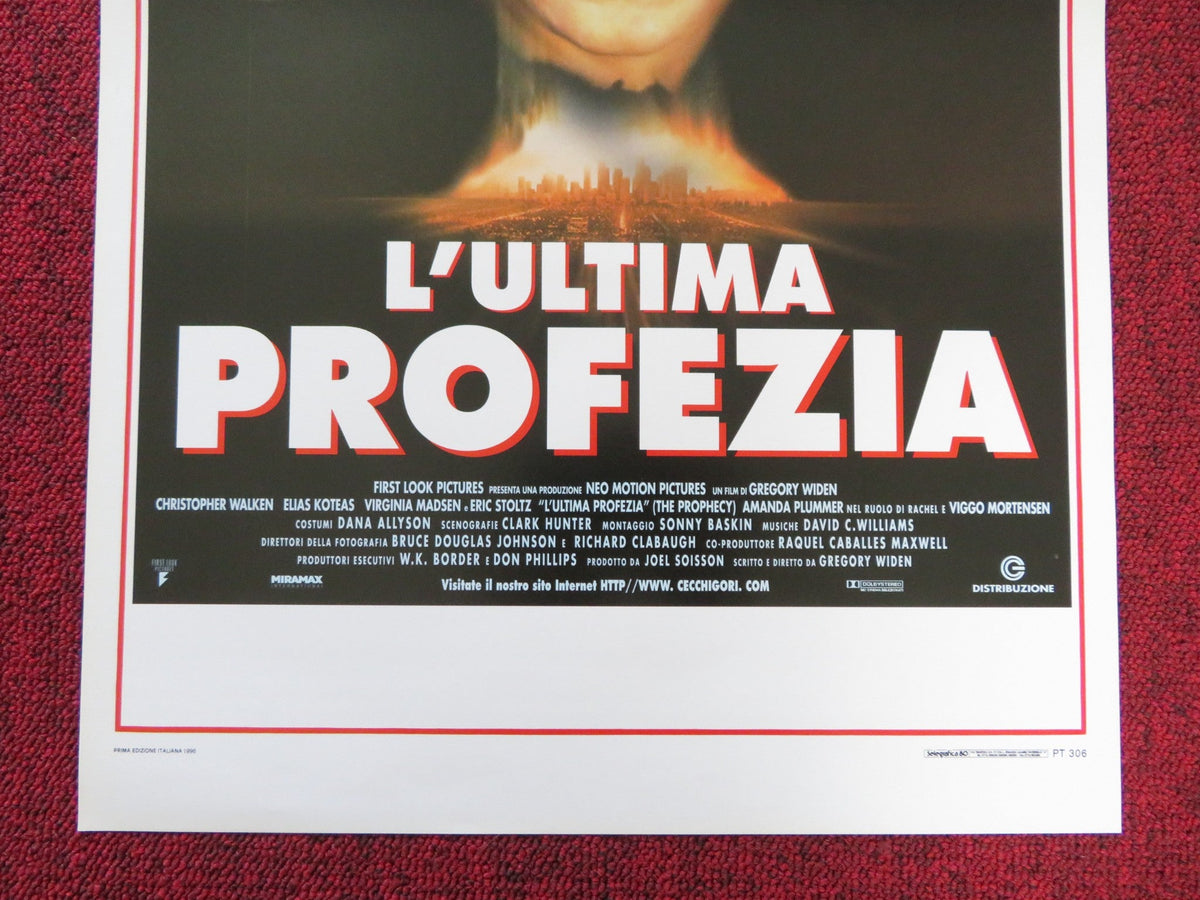 THE PROPHECY ITALIAN LOCANDINA POSTER CHRISTOPHER WALKEN ELIAS KOTEAS 1995 Rendezvous Cinema Movie posters