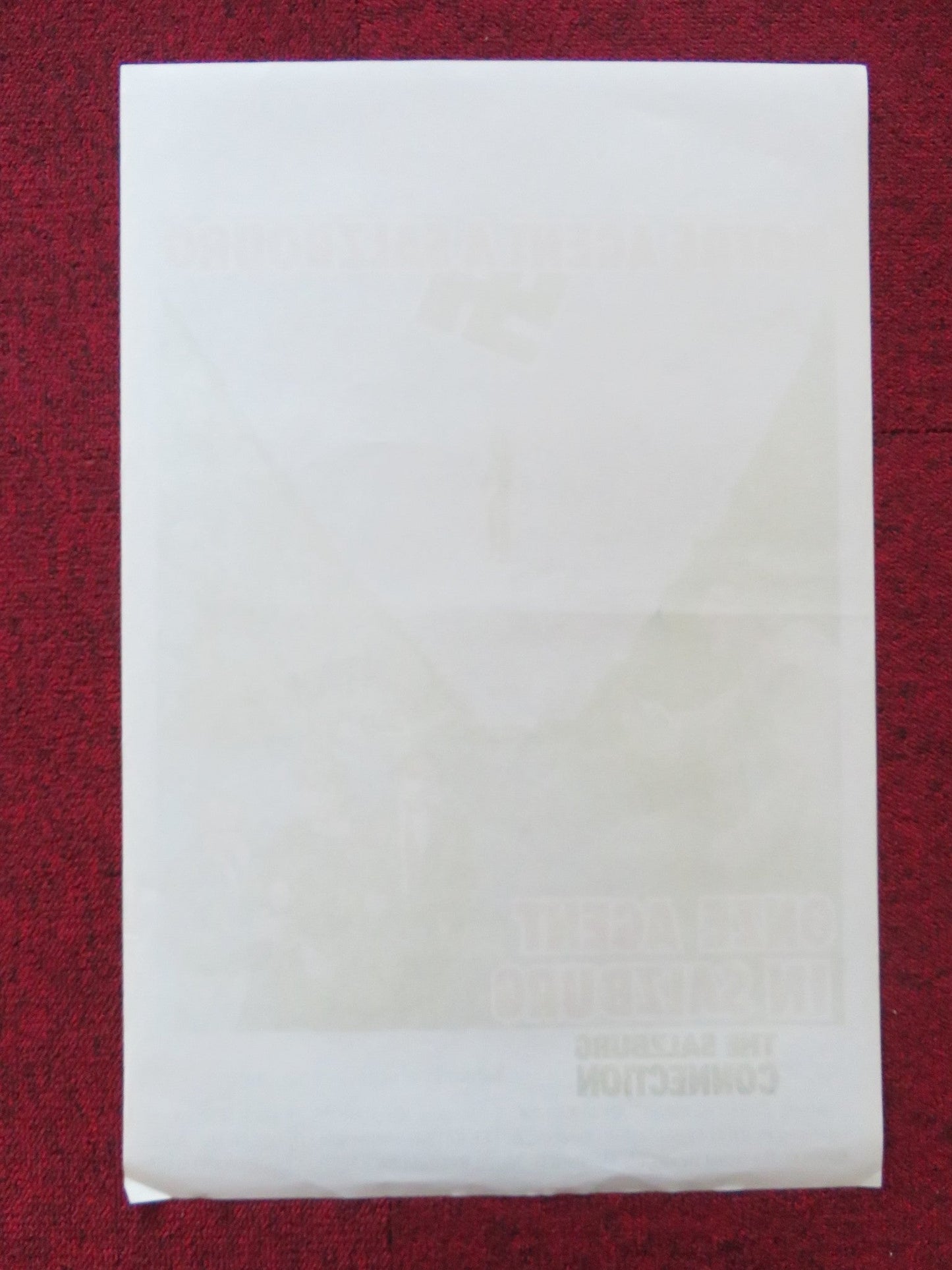 THE SALZBURG CONNECTION BELGIUM (14.5"x 21.5") POSTER BARRY NEWMAN 1972 Rendezvous Cinema Movie posters