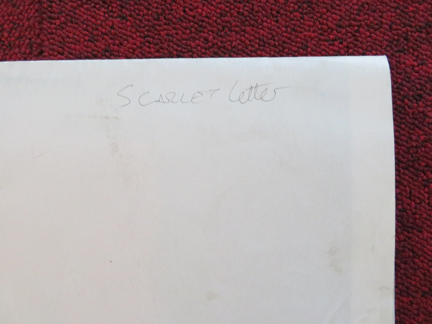 THE SCARLET LETTER UK QUAD POSTER FOLDED DEMI MOORE GARY OLDMAN 1995 Rendezvous Cinema Movie posters