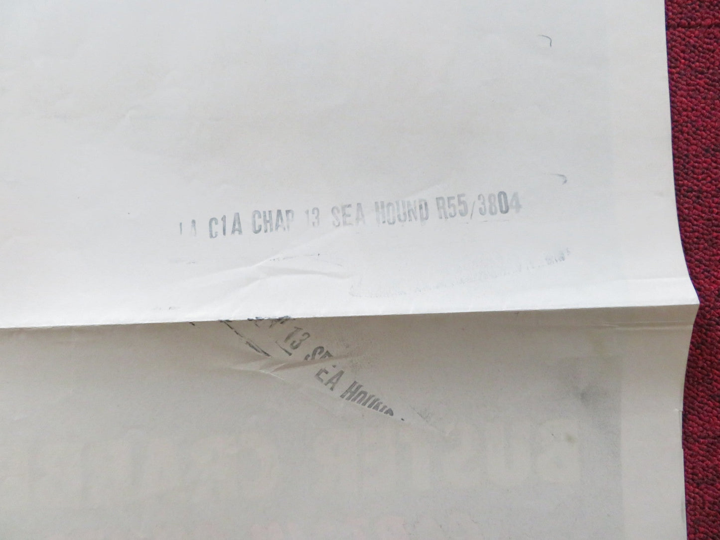 THE SEA HOUND FOLDED US ONE SHEET POSTER CHAPTER 13 BUSTER CRABBE J. LLOYD 1955 Rendezvous Cinema Movie posters