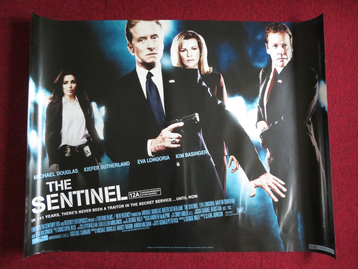 THE SENTINEL UK QUAD (30"x 40") ROLLED POSTER MICHAEL DOUGLAS K. SUTHERLAND 2006 Rendezvous Cinema Movie posters