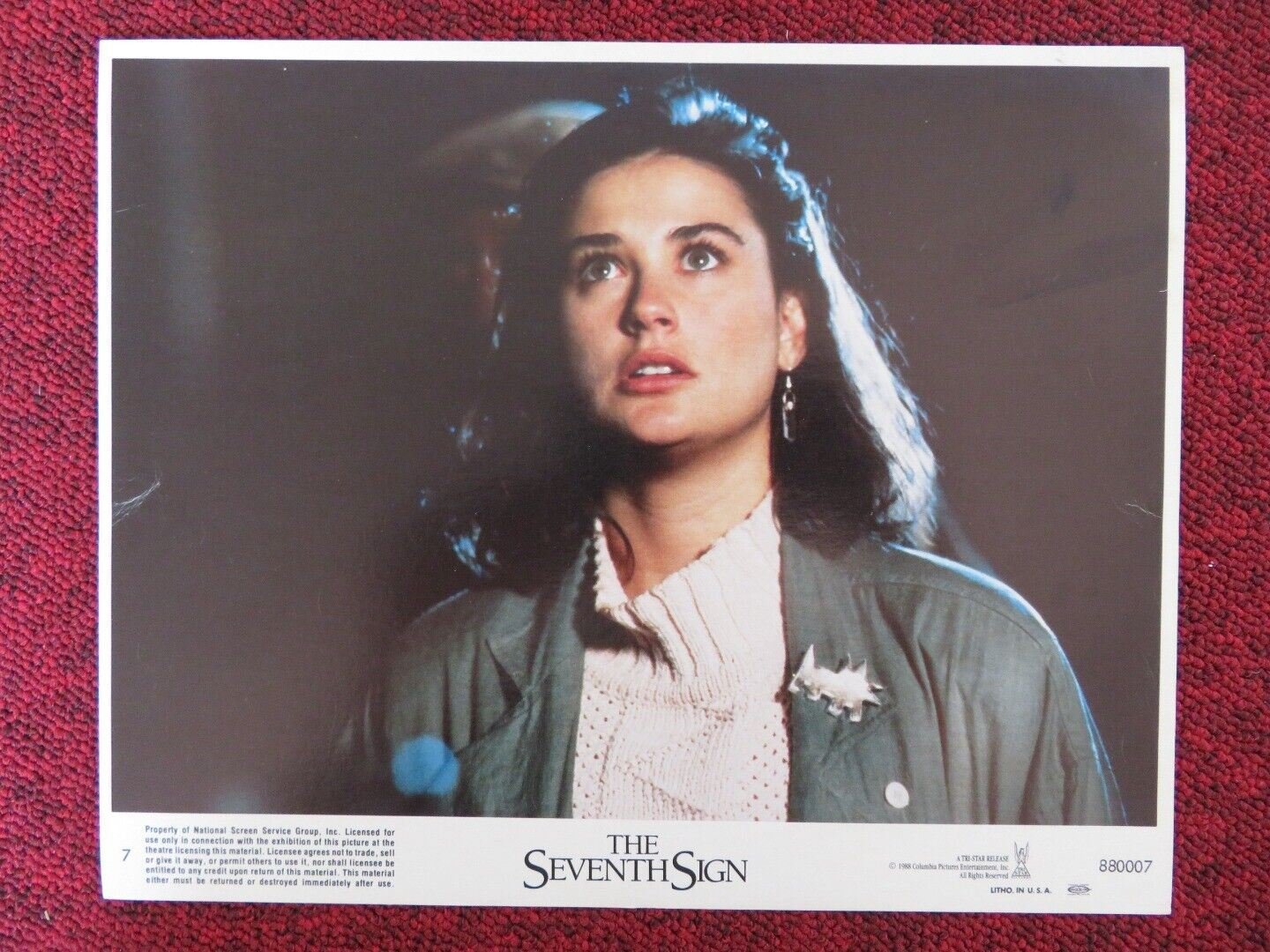 THE SEVENTH SIGN - 7 LOBBY CARD DEMI MOORE MICHAEL BIEHN 1988 Rendezvous Cinema Movie posters