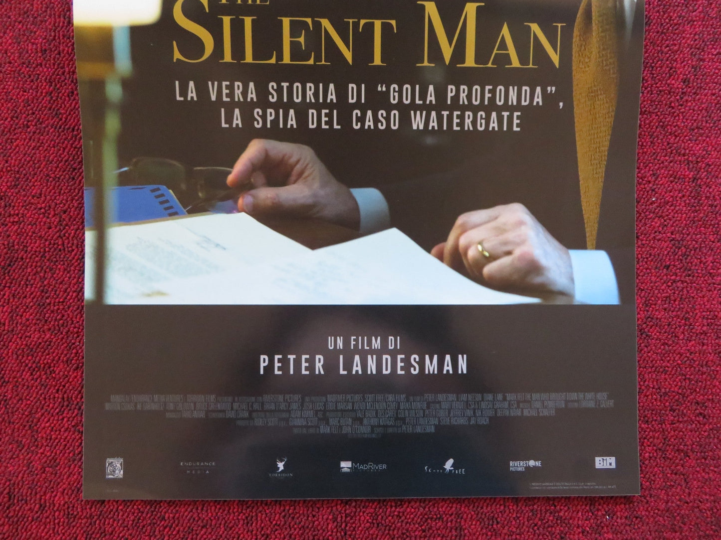 THE SILENT MAN ITALIAN LOCANDINA POSTER LIAM NEESON DIANE LANE 2017 Rendezvous Cinema Movie posters