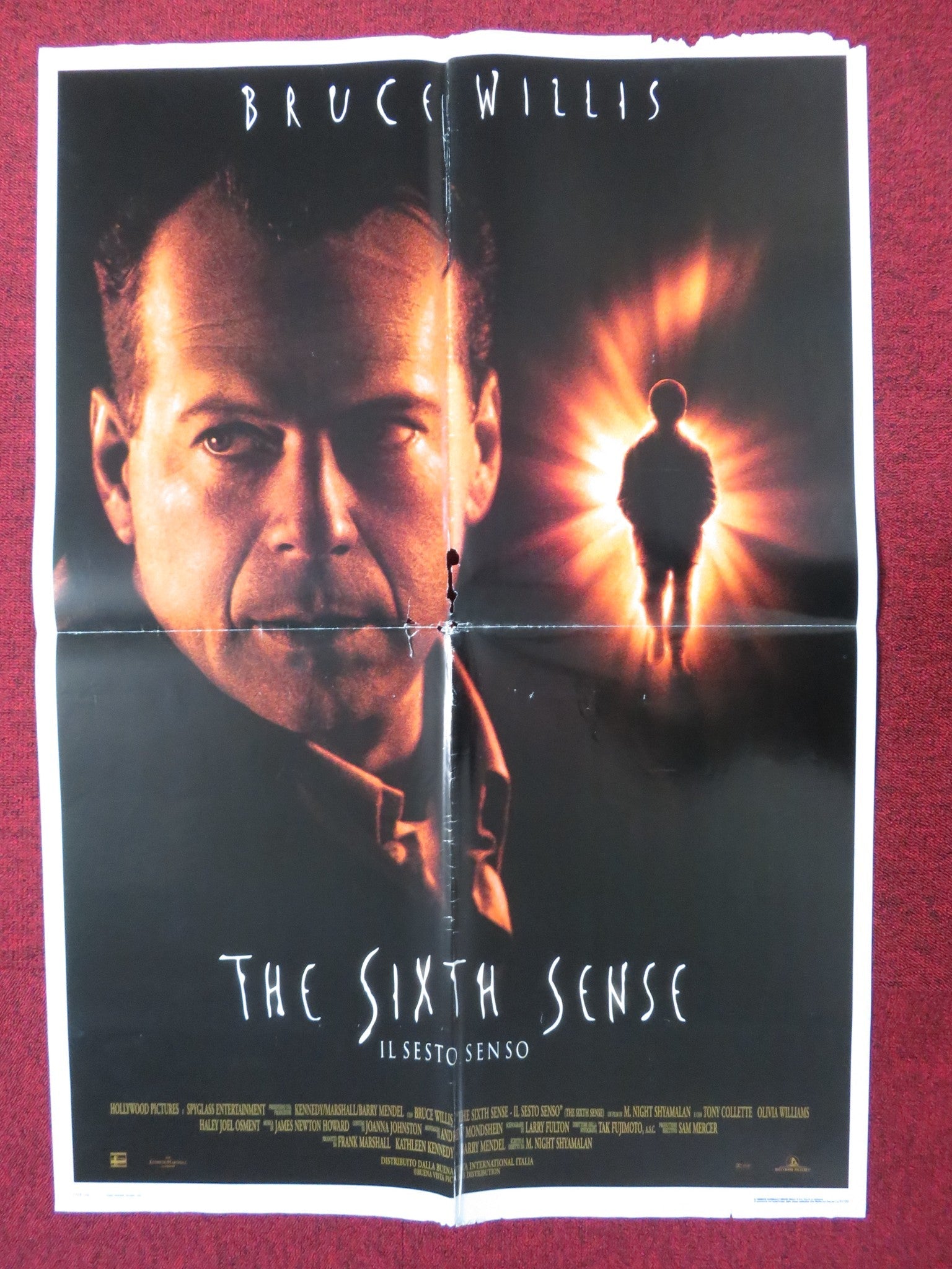THE SIXTH SENSE ITALIAN FOGLIO POSTER BRUCE WILLIS HALEY JOEL OSMENT 1 the-sixth-sense-italian-foglio-poster-bruce-willis-haley-joel-osment-1