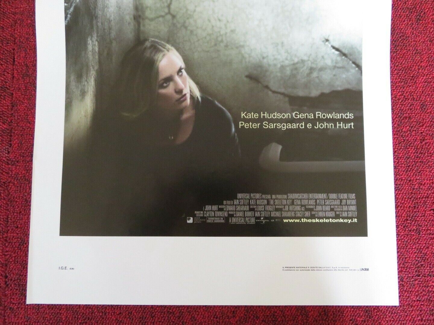 THE SKELETON KEY ITALIAN LOCANDINA (27.5"x13") POSTER KATE HUDSON GENA ROWLANDS - Rendezvous Cinema
