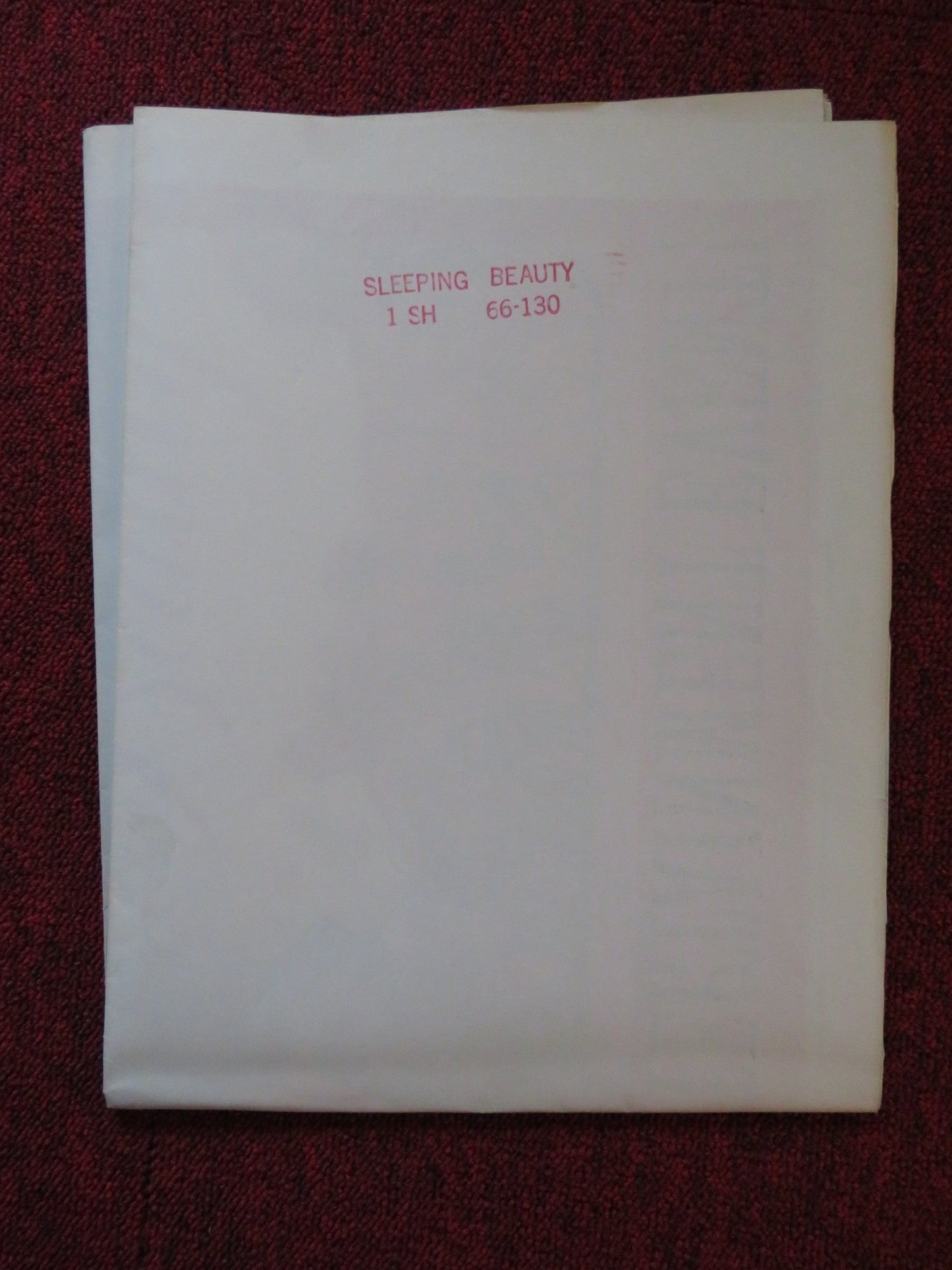 THE SLEEPING BEAUTY FOLDED US ONE SHEET POSTER LENINGRAD KIROV BALLET 1966 Rendezvous Cinema Movie posters