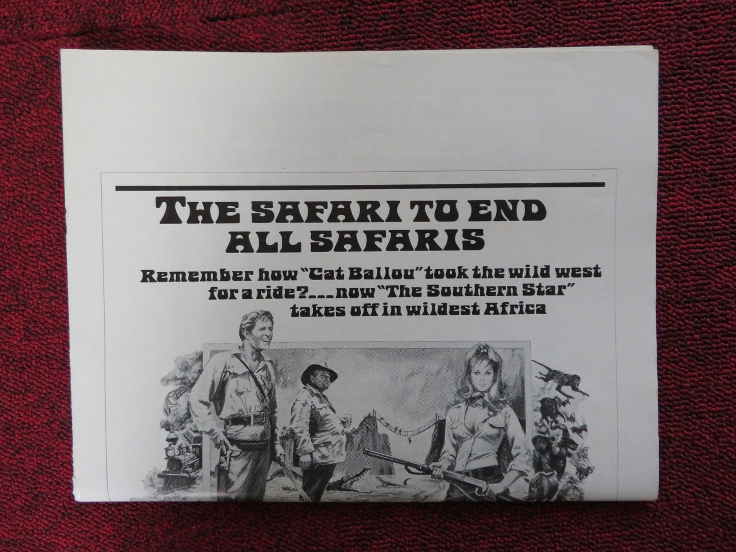 THE SOUTHERN STAR - PRESSBOOK CUT COLUMBIA GEORGE SEGAL URSULA ANDRESS 1969 Rendezvous Cinema Movie posters