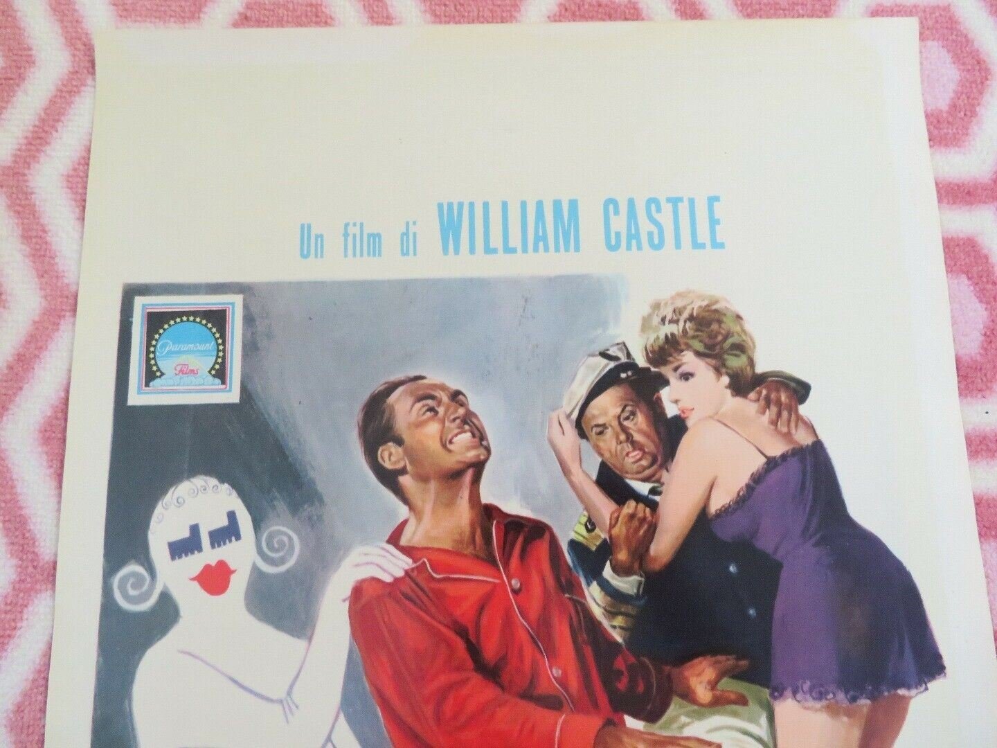 The Spirit Is Willing ITALIAN (28"x13") POSTER W.CASTLE 1967 Movie posters