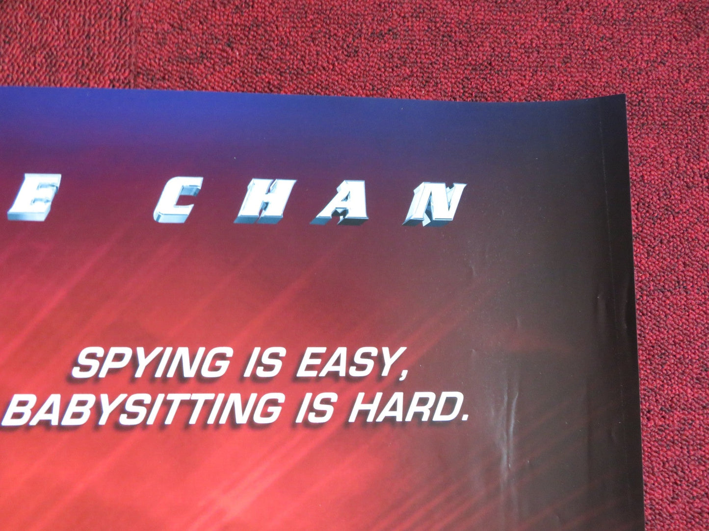 THE SPY NEXT DOOR UK QUAD (30"x 40") ROLLED POSTER JACKIE CHAN A. VALLETTA 2010 Rendezvous Cinema Movie posters