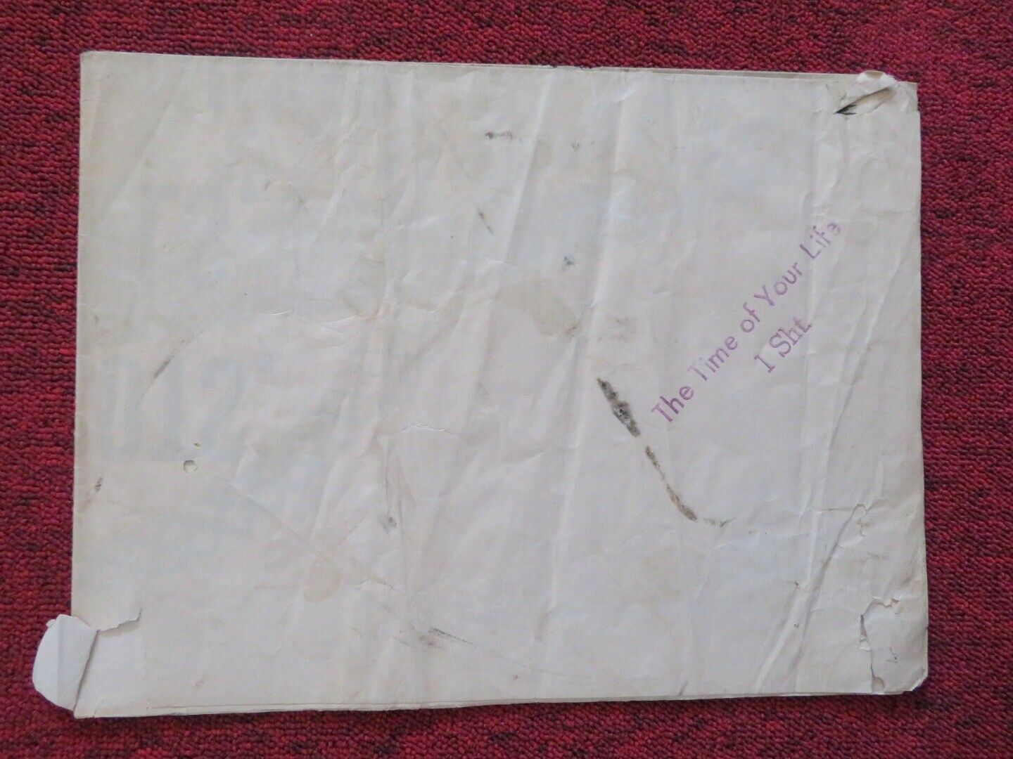 THE TIME OF YOUR LIFE FOLDED US ONE SHEET POSTER BRODERICK CRAWFRORD 1948 Movie posters