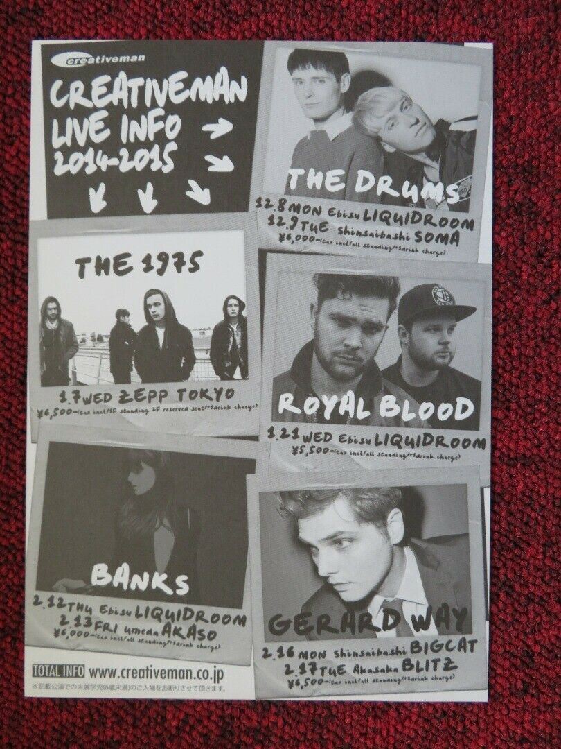 THE TING TINGS - JAPAN LIVE / CREATIVE MAN LIVE JAPANESE MUSIC TOUR GIG POSTER Movie posters