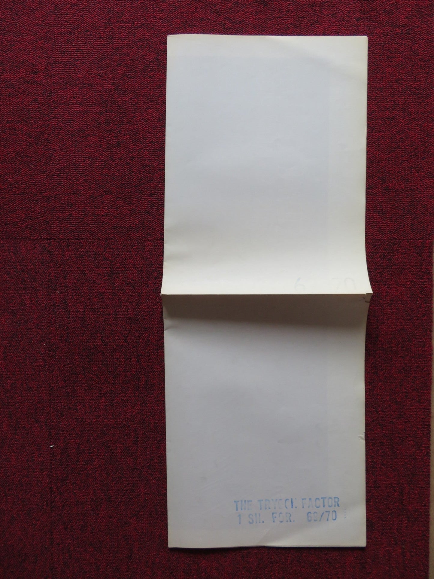 THE TRYGON FACTOR FOLDED US ONE SHEET POSTER STEWART GRANGER S. HAMPSHIRE 1968 Rendezvous Cinema Movie posters