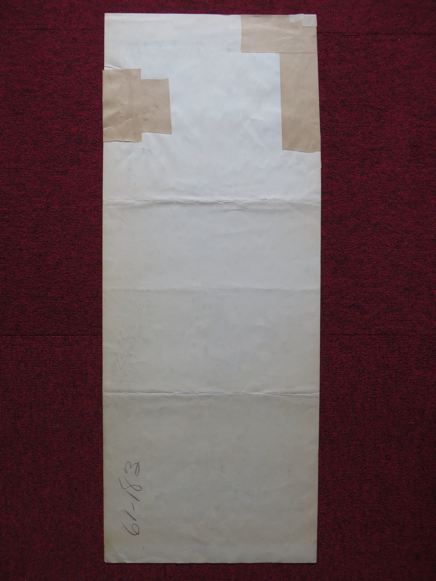 THE UNSTOPPABLE MAN US INSERT (14"x 36") POSTER CAMERON MITCHELL M GORING 1961 Rendezvous Cinema Movie posters