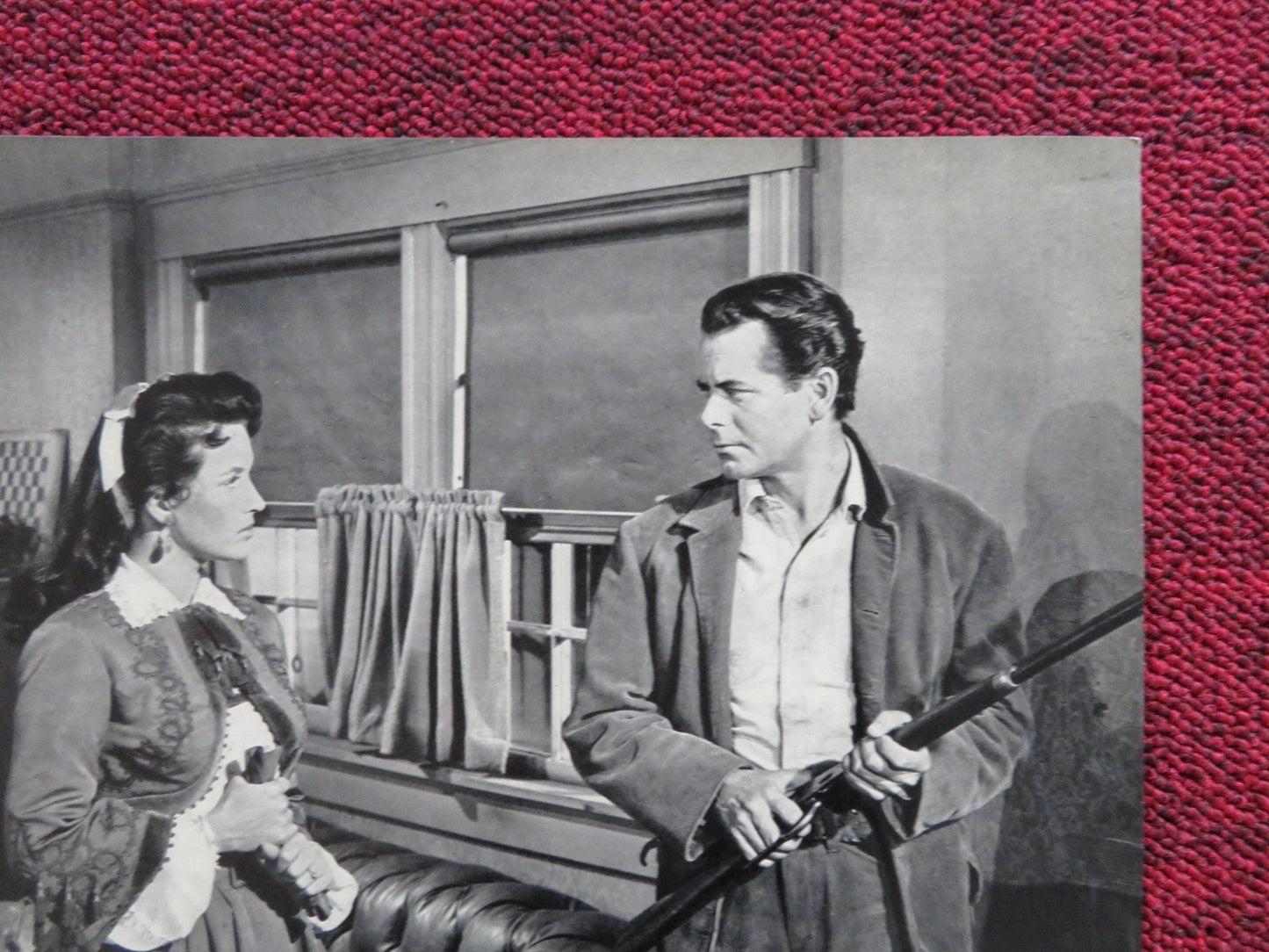 THE VIOLENT MEN - A ITALIAN FOTOBUSTA POSTER GLENN FORD BARBARA STANWYCK 1955 Rendezvous Cinema Movie posters