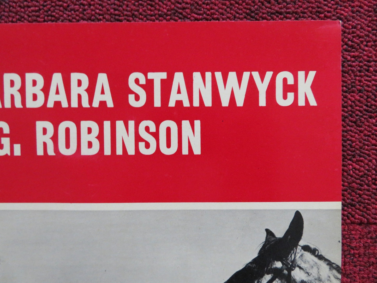 THE VIOLENT MEN - C ITALIAN FOTOBUSTA POSTER GLENN FORD BARBARA STANWYCK 1955 Rendezvous Cinema Movie posters