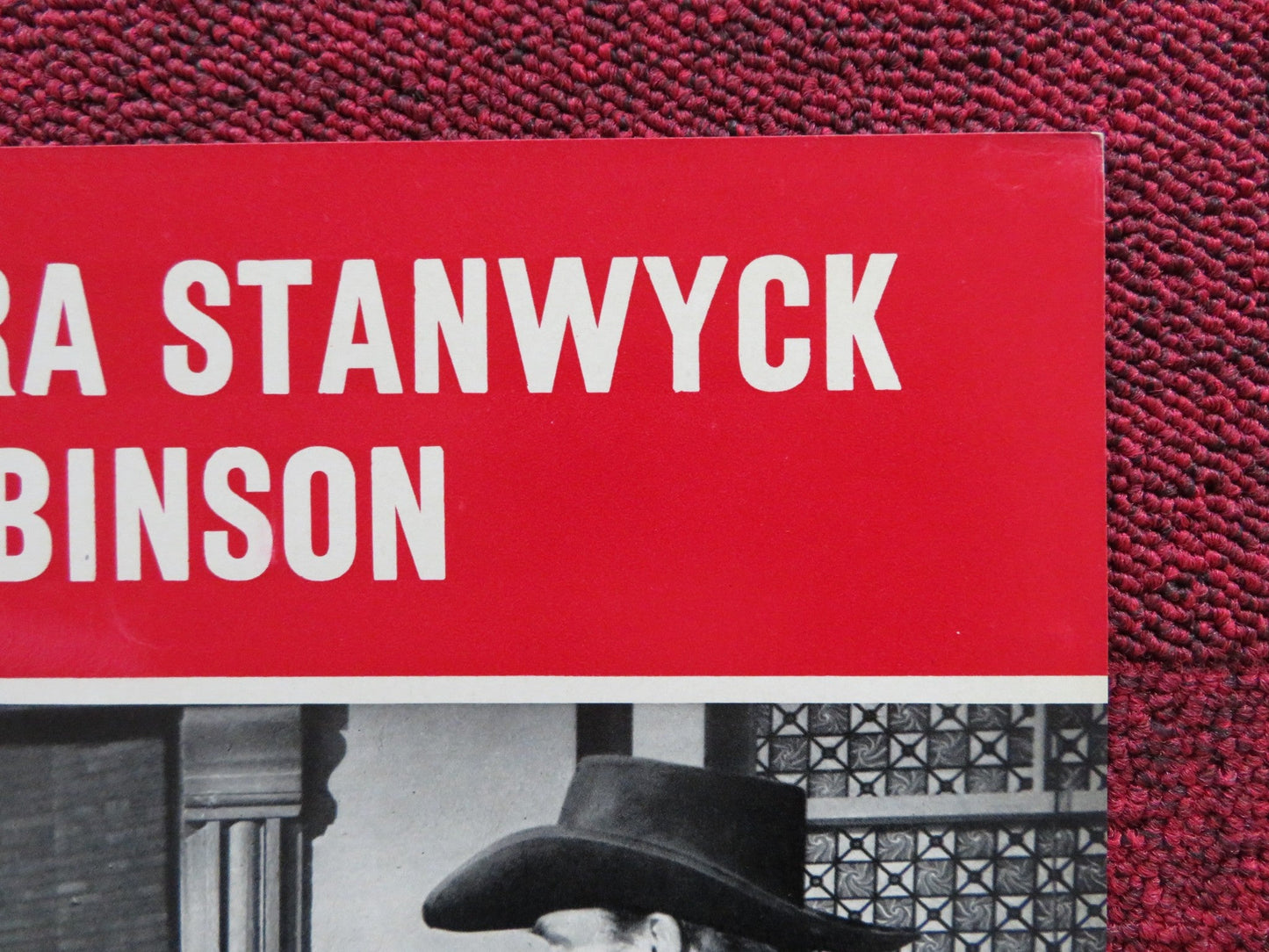 THE VIOLENT MEN - D ITALIAN FOTOBUSTA POSTER GLENN FORD BARBARA STANWYCK 1955 Rendezvous Cinema Movie posters