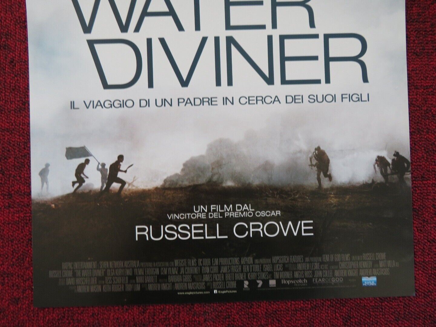 THE WATER DIVINER ITALIAN LOCANDINA (26.5"x12.5") POSTER RUSSELL CROWE 2014 Rendezvous Cinema Movie posters