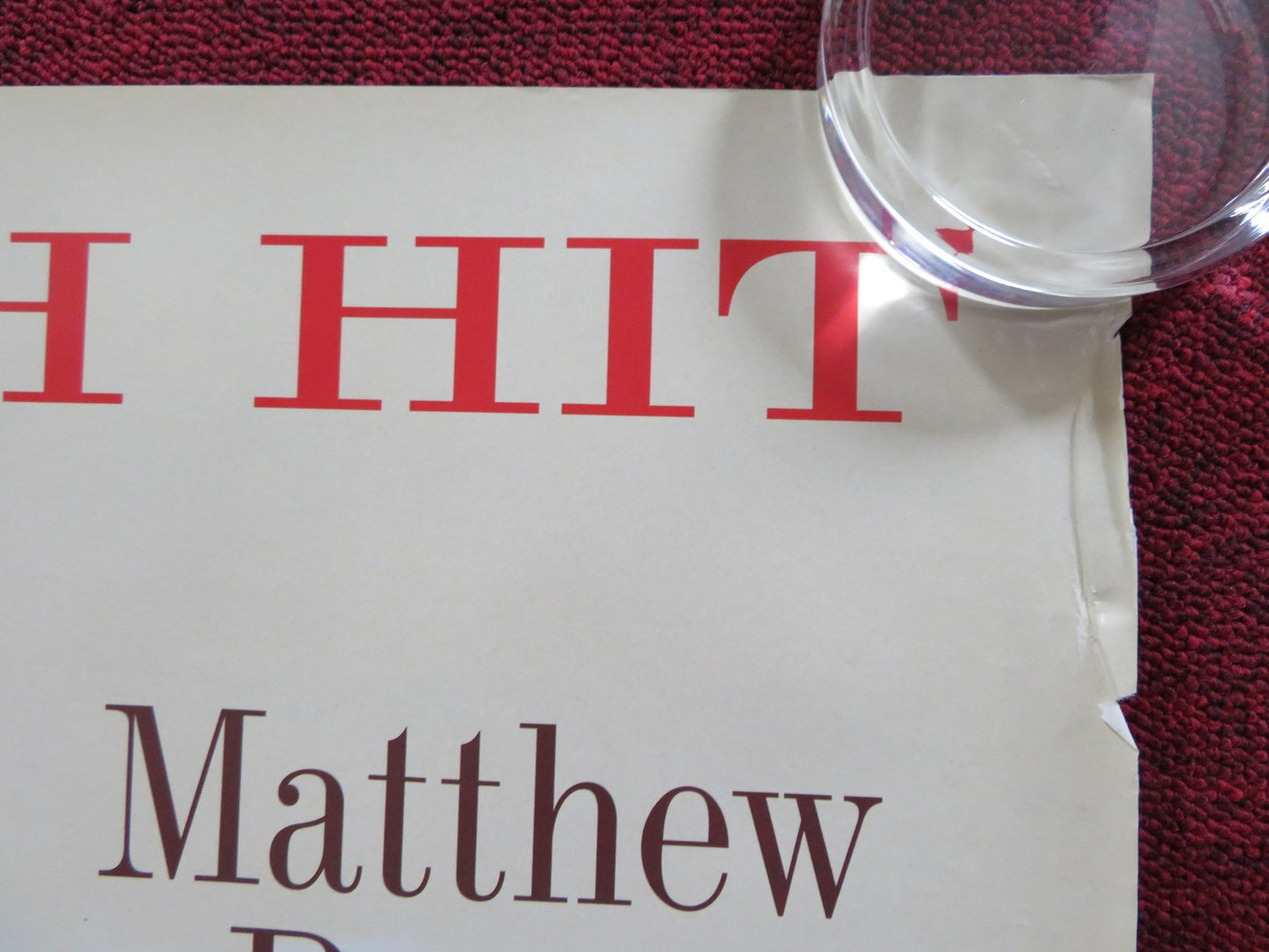 THE WHOLE NINE YARDS UK QUAD (30"x 40") ROLLED POSTER BRUCE WILLIS PERRY 2000 Rendezvous Cinema Movie posters