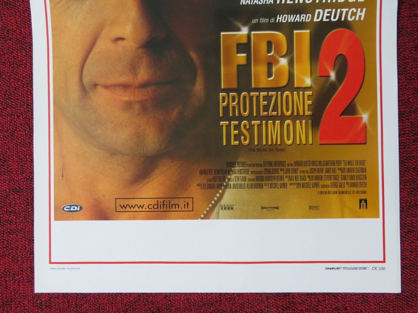 THE WHOLE TEN YARDS ITALIAN LOCANDINA (27.5"x13") POSTER B WILLIS M PERRY 2004 Movie posters