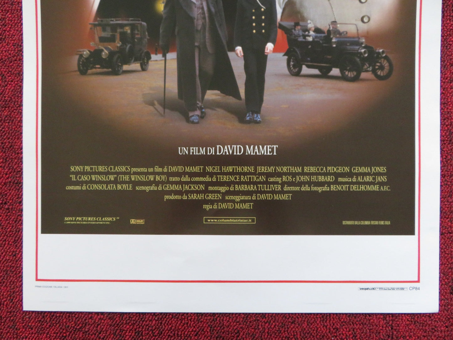 THE WINSLOW BOY ITALIAN LOCANDINA POSTER NIGEL HAWTHORNE JEREMY NORTHAM 1999 Rendezvous Cinema Movie posters