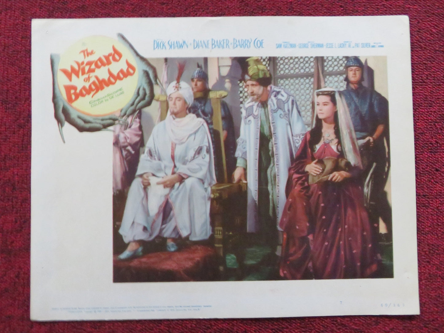 THE WIZARD OF BAGHDAD US LOBBY CARD SET DICK SHAWN DIANE BAKER 1960 Rendezvous Cinema Movie posters