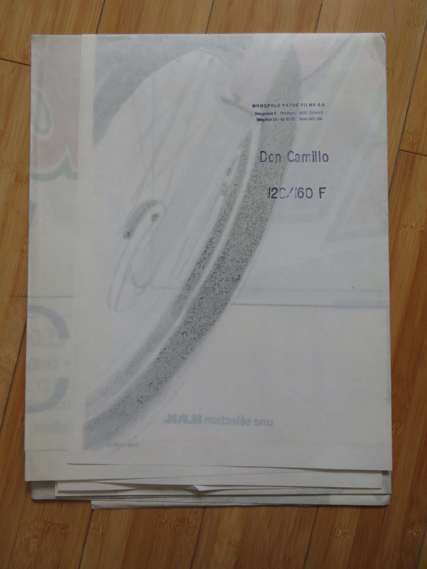 THE WORLD OF DON CAMILLO FRENCH GRANDE POSTER TERENCE HILL COLIN BLAKELY 1984 Rendezvous Cinema Movie posters