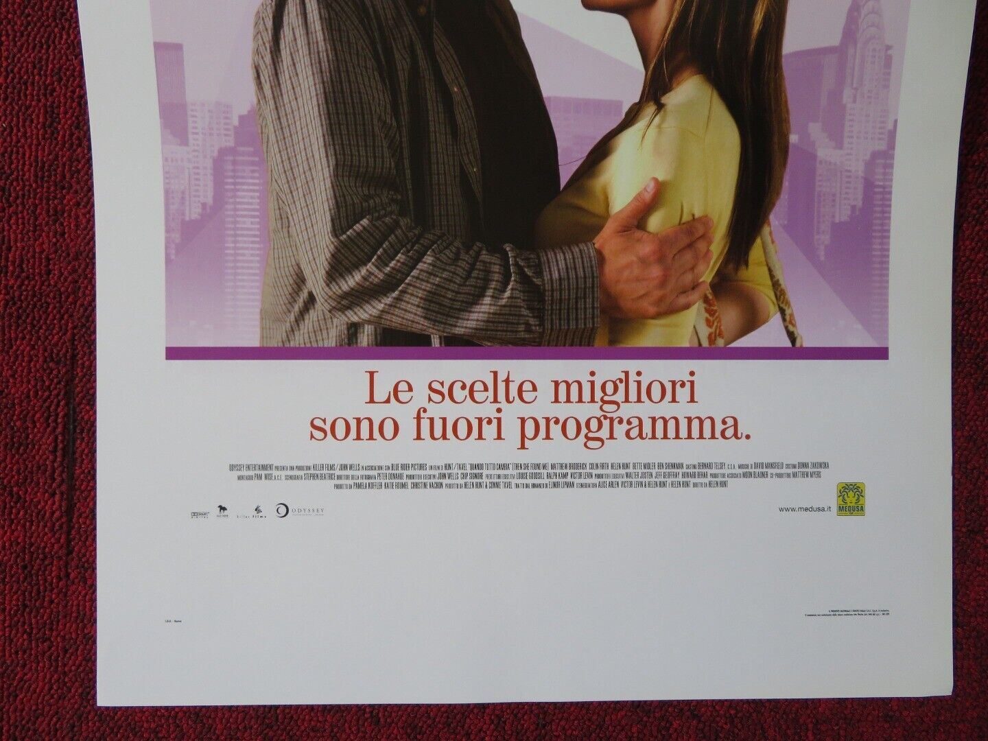 THEN SHE FOUND ME ITALIAN LOCANDINA (27.5"x13") POSTER C FIRTH B MIDLER 2007 Movie posters