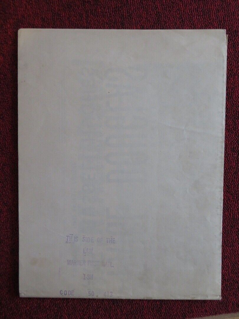 THIS SIDE OF THE LAW FOLDED US ONE SHEET POSTER VIVECA LINDFORS KENT SMITH 1950 Movie posters