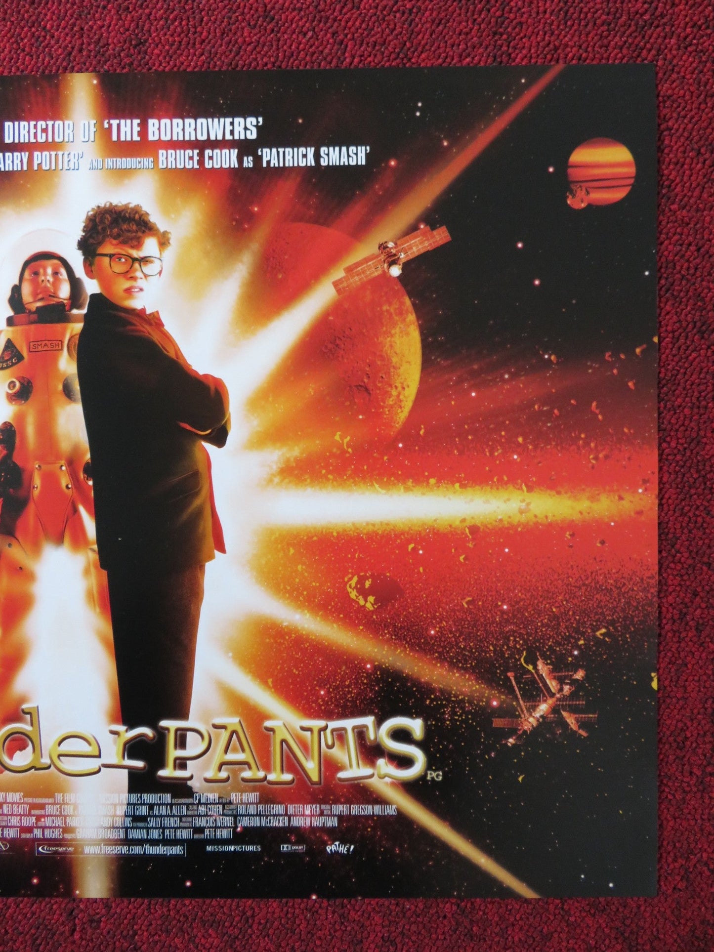 THUNDERPANTS UK MINI QUAD POSTER SIMON CALLOW STEPHEN FRY 2002 Rendezvous Cinema Movie posters