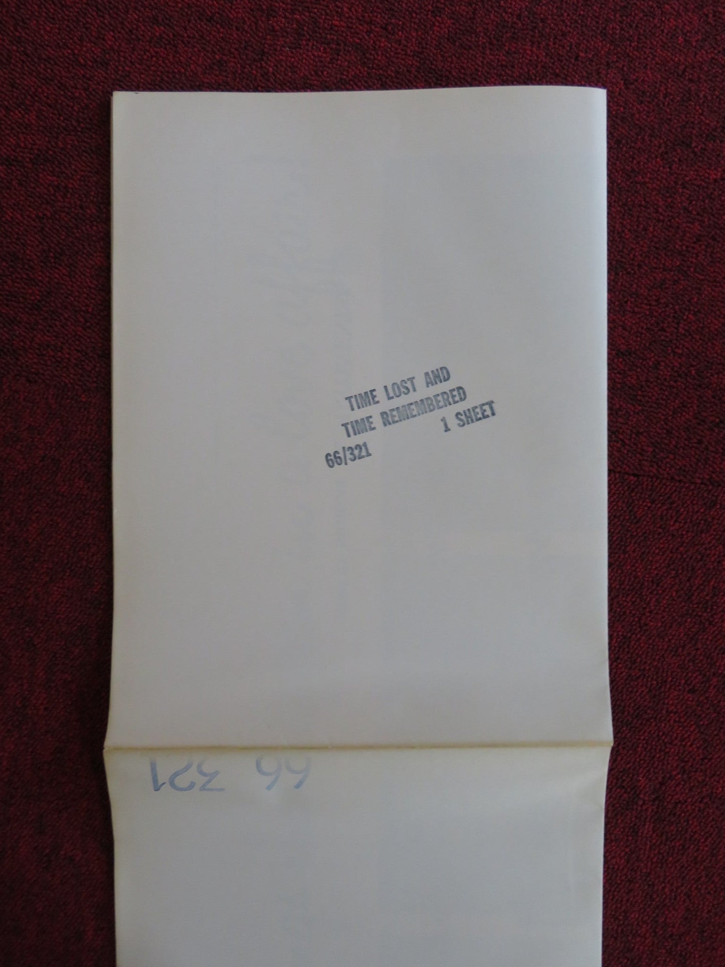 TIME LOST AND TIME REMEMBERED FOLDED US ONE SHEET POSTER SARAH MILES CUSACK 1966 Rendezvous Cinema Movie posters