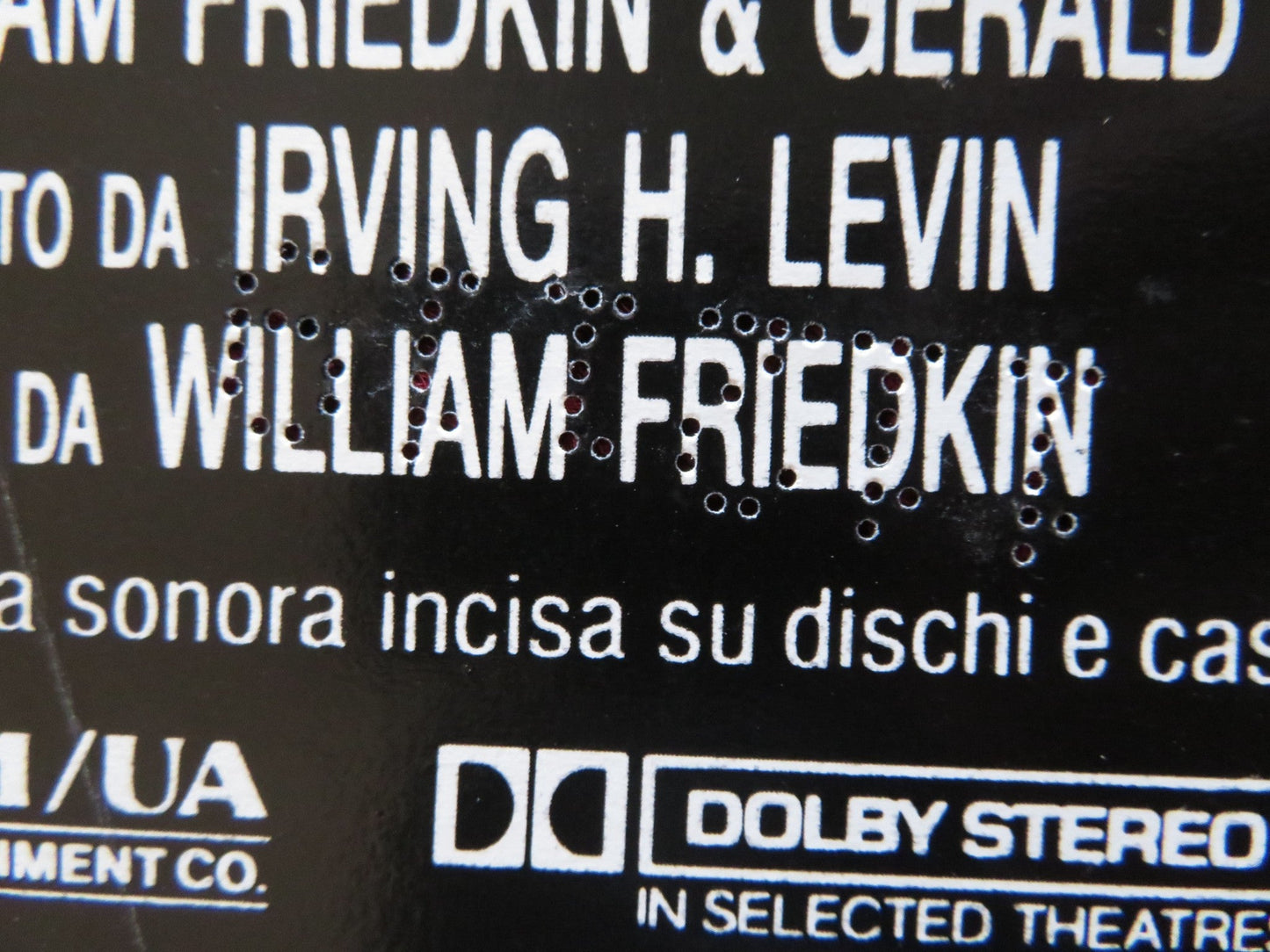 TO LIVE AND DIE IN L.A - B ITALIAN FOTOBUSTA POSTER WILLEM DAFOE TURTURRO 1985 Rendezvous Cinema Movie posters