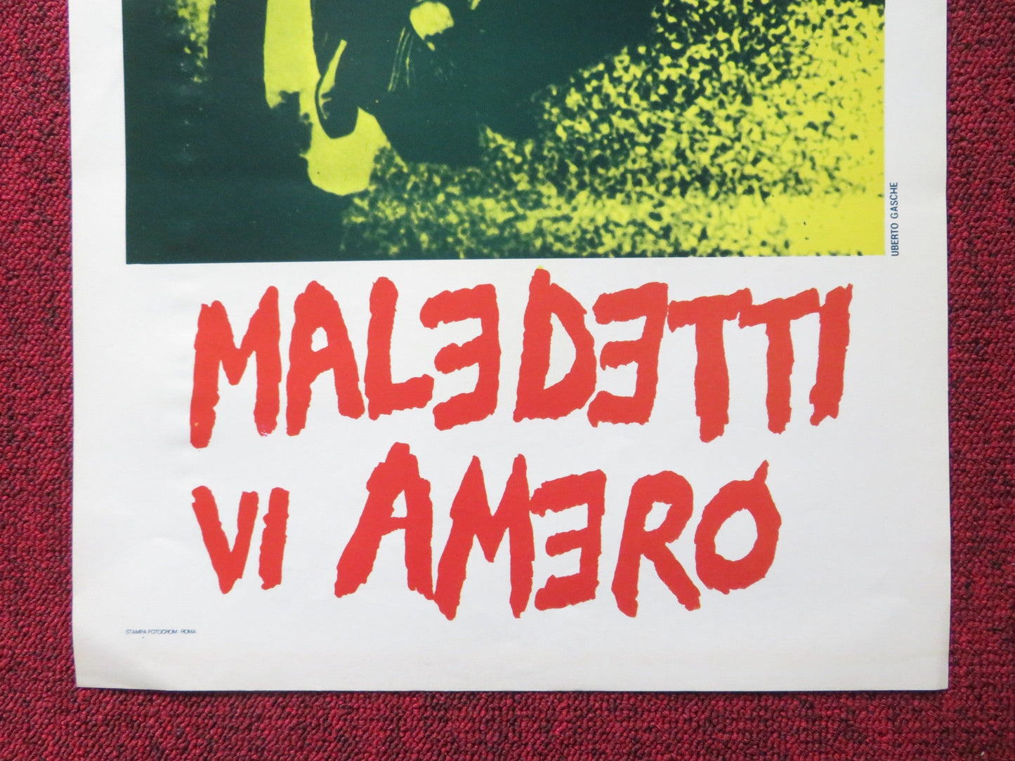 TO LOVE THE DAMNED ITALIAN LOCANDINA POSTER FLAVIO BUCCI MICAELA PIGNATELLI 1980 Rendezvous Cinema Movie posters