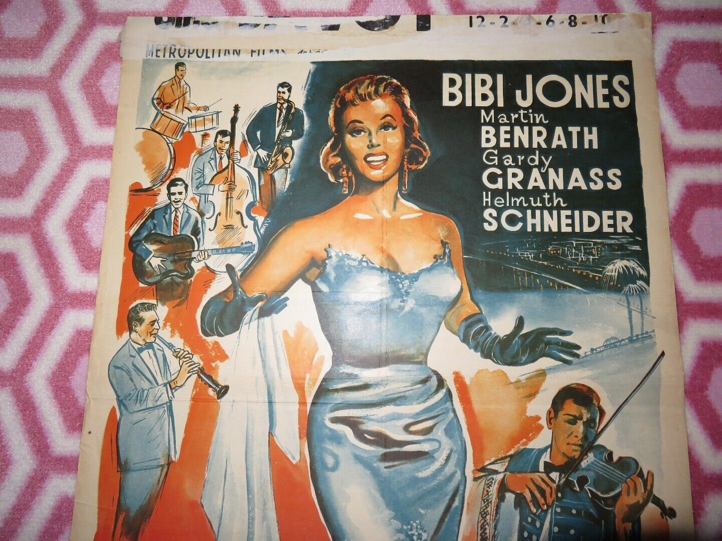 TON BAISER EST UNE MELODIE/ Tausend Melodien BELGIUM (20.5"x 14") POSTER 1956 Rendezvous Cinema Movie posters