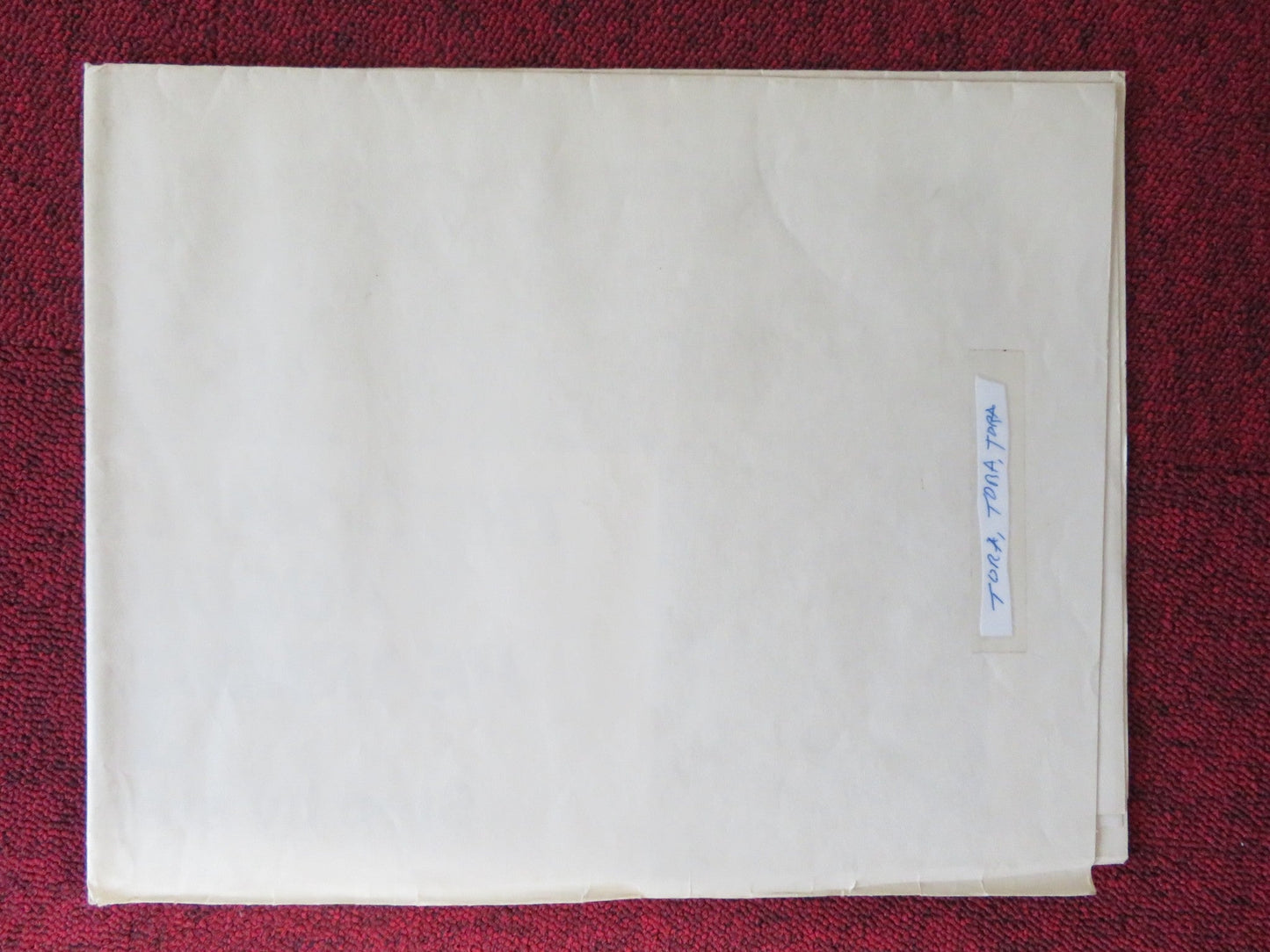 TORA! TORA! TORA! 32ND ANNIVERSARY FOLDED US ONE SHEET POSTER R1970 Rendezvous Cinema Movie posters