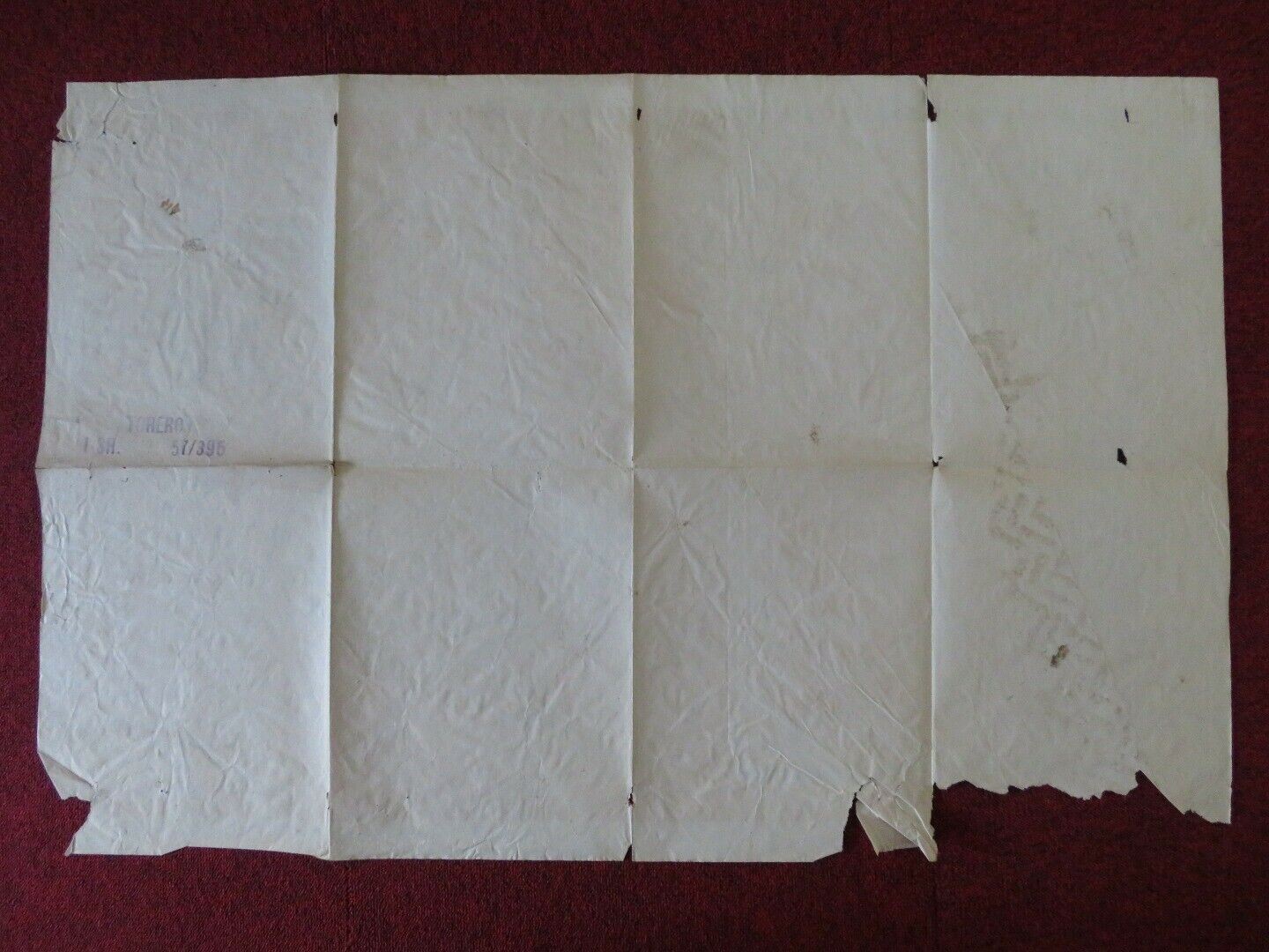 TORERO ONE FOLDED US ONE SHEET POSTER LUIS PROCUNA CARLOS ARRUZA 1957 Movie posters